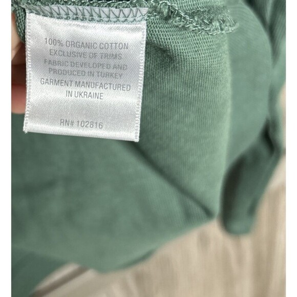 Garnet Hill Organic Cotton Top Heavyweight Long Sleeves Collared Size L - Picture 4 of 6